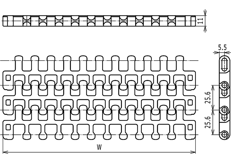 M2540 Radius Flush Grid