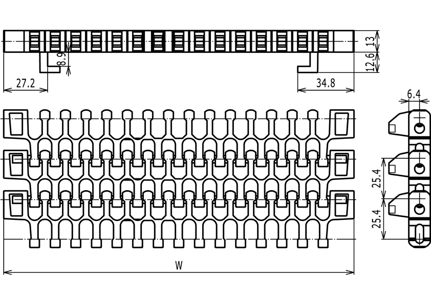 S2400 Radius Flush Grid With Hold-down Edge