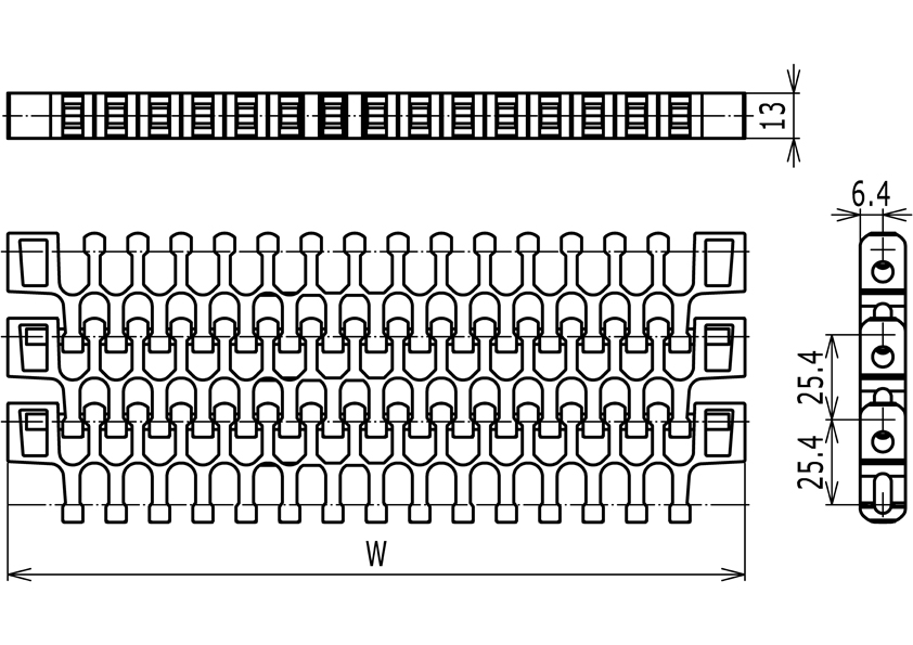 S2400 Radius Flush Grid